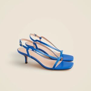 Blue Slingback Heels